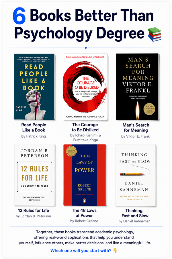 6 Books Better Than Psychology Degree