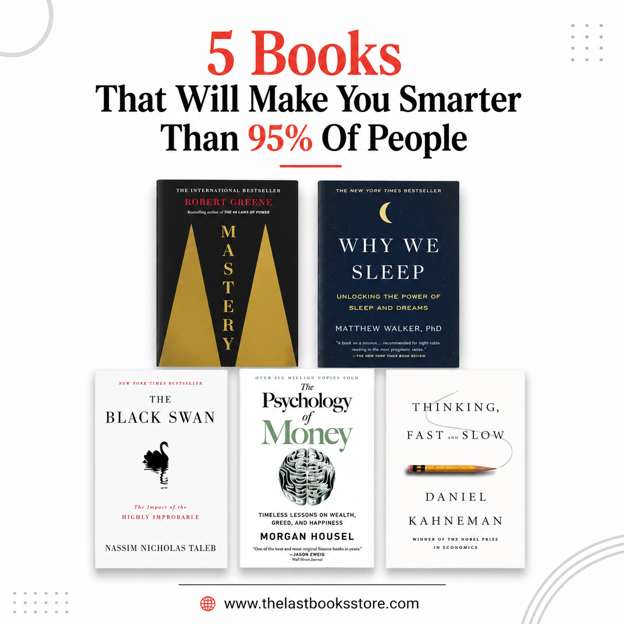 5 Books that will make you SMARTER than 95% of People