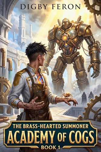 The Brass-Hearted Summoner: Academy of Cogs Book 1: Steampunk LitRPG Science Fantasy with Twisted Heroes by Digby Feron